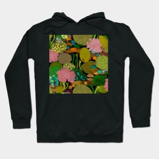 Mosses lichens fungi mossy garden woodland toadstools Hoodie